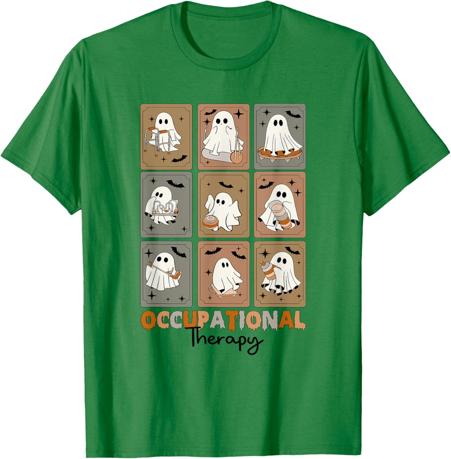 Occupational Therapy OT Funny Ghost Halloween OTA Costume T-Shirt - T-Shirt | Irish Green
