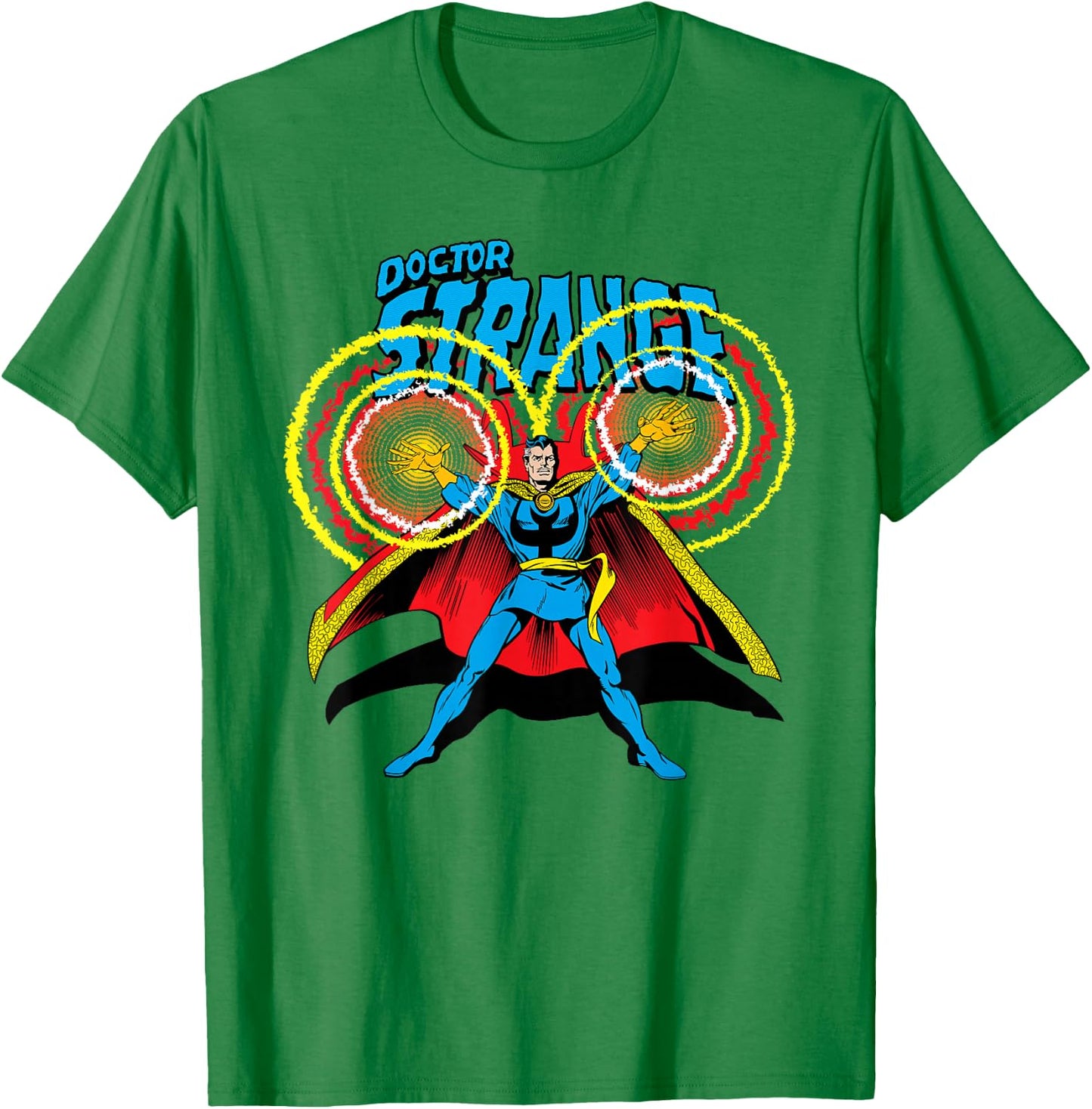 Marvel Doctor Strange Retro Comic Art T-Shirt - T-Shirt | Irish Green