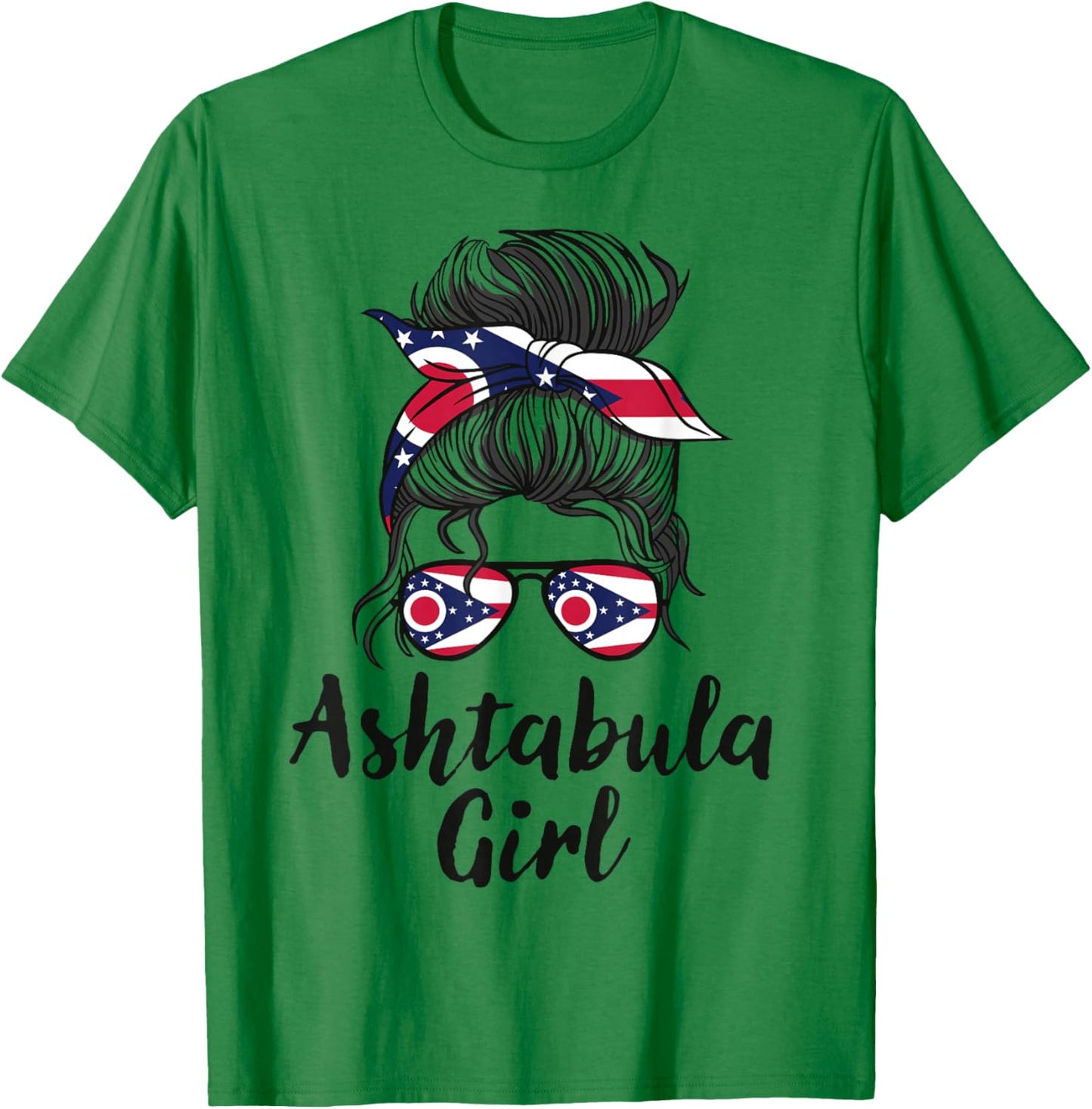 Ashtabula Ohio Women Girl T-Shirt - T-Shirt | Irish Green
