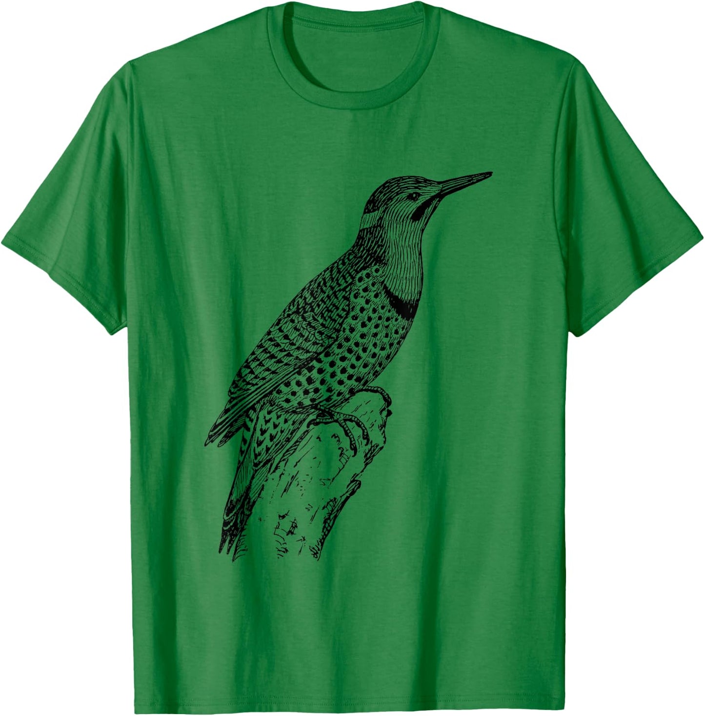 Northern Flicker Bird T-Shirt - T-Shirt | Irish Green