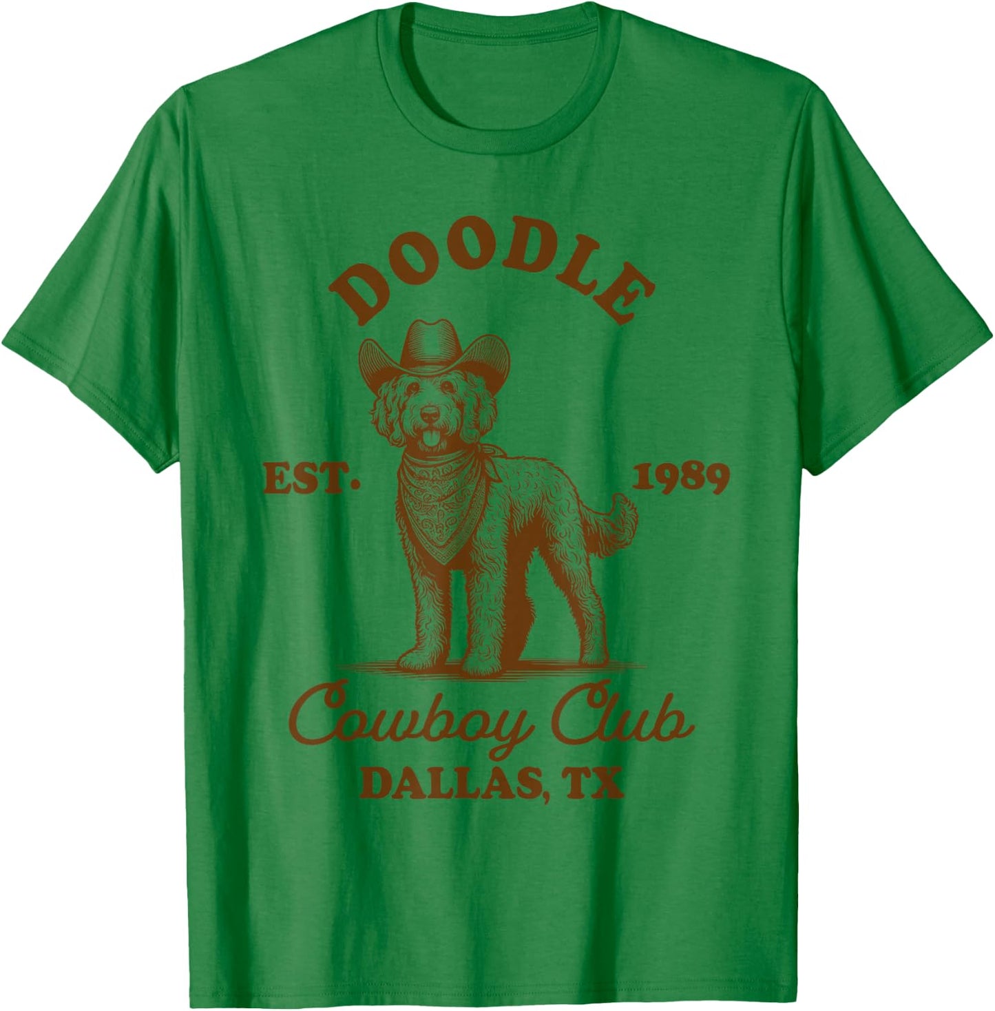Doodle Mom Doodle Lover Western Howdy Doodle Cowboys Club T-Shirt - T-Shirt | Irish Green