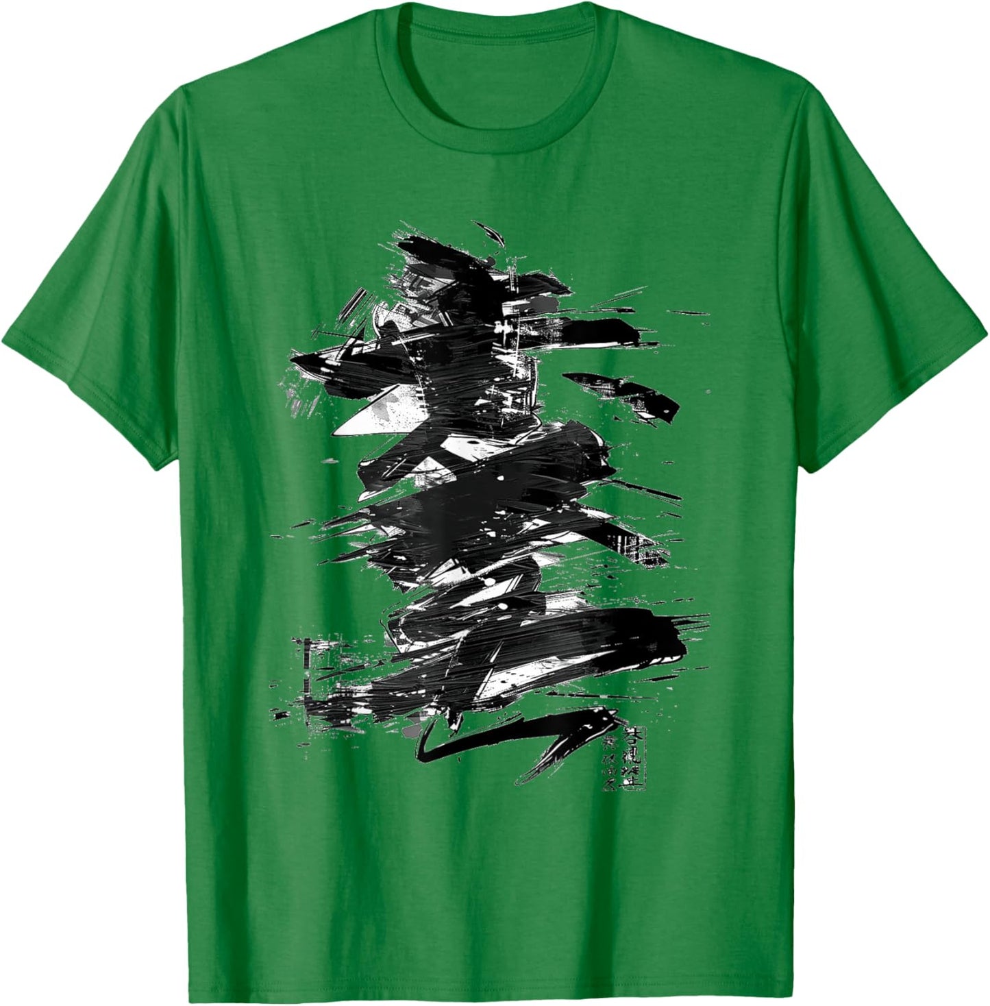 Anime Manga Abstract Japan Drawing Illustration Text Anime , white, S T-Shirt - T-Shirt | Irish Green