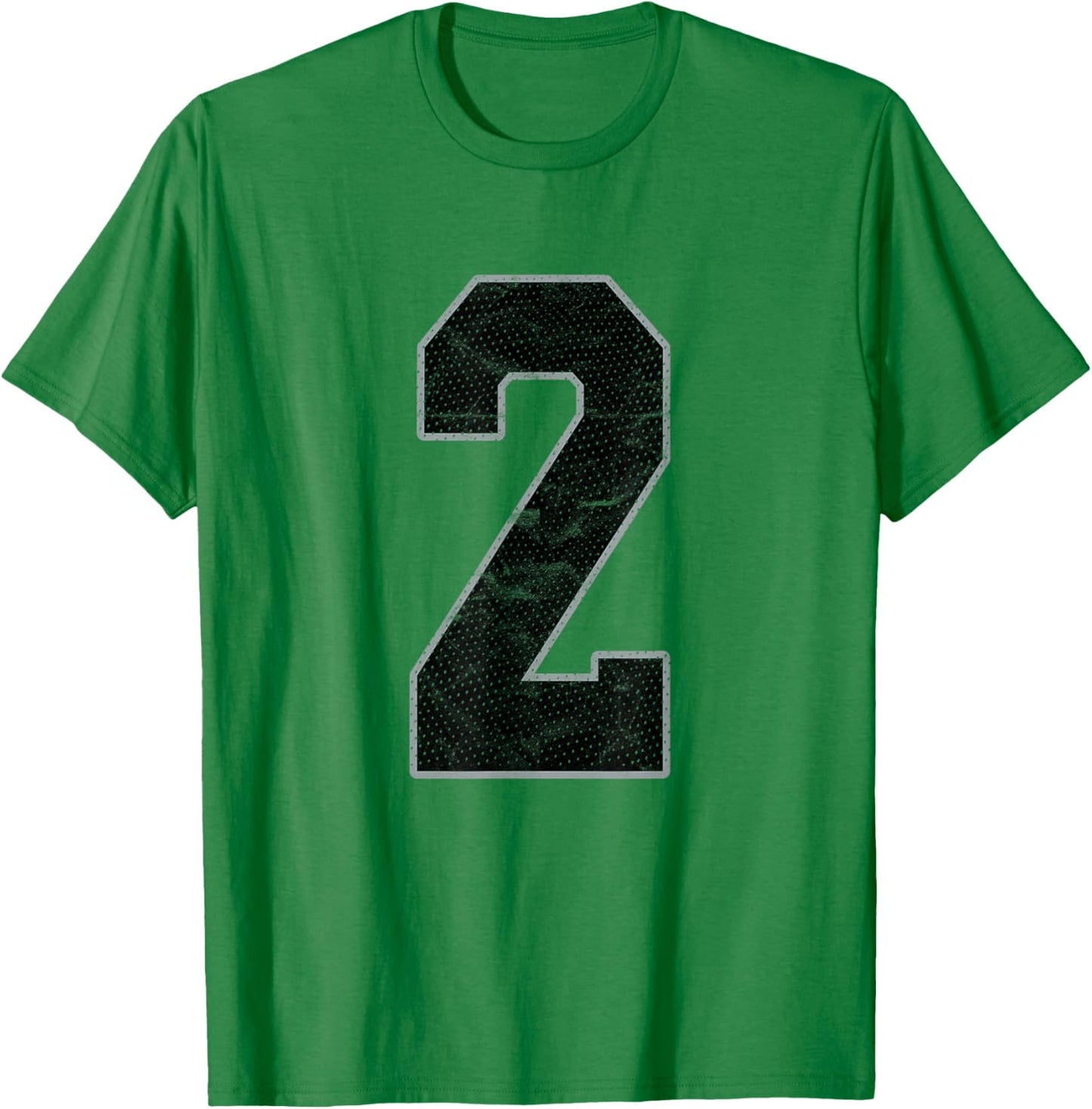 Number 2 Numbered Uniform Sports Team Jersey 2nd Birthday T-Shirt - T-Shirt | Irish Green