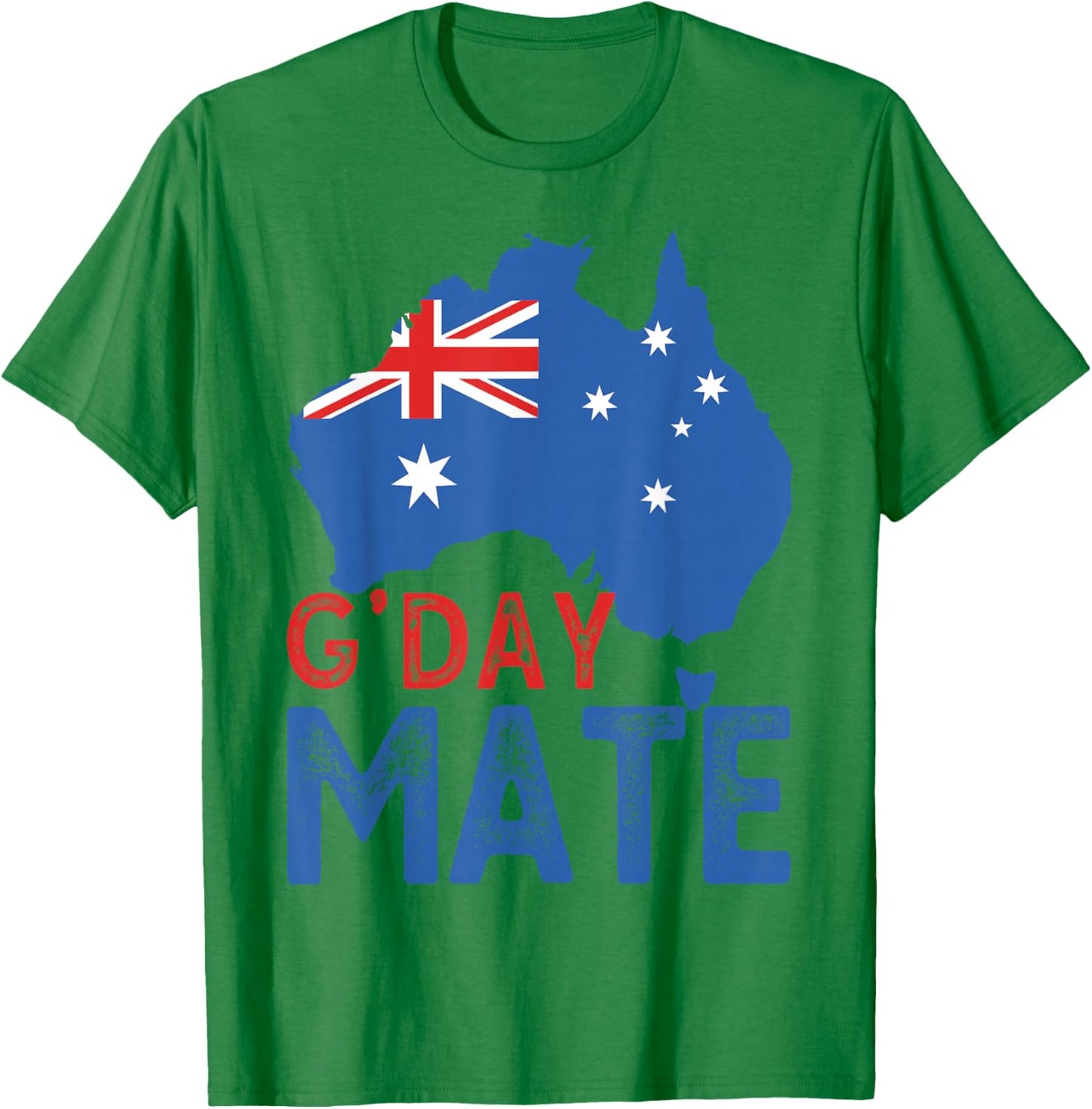 Australia G'Day Mate Shirt Funny Kangaroo Aussies Good Day T-Shirt - T-Shirt | Irish Green
