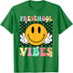 Preschool Vibes Back To School First Day Teachers Kids T-Shirt - T-Shirt | Irish Green
