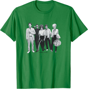 The B-52's Band Shot for Poster by George DuBose T-Shirt - T-Shirt | Irish Green