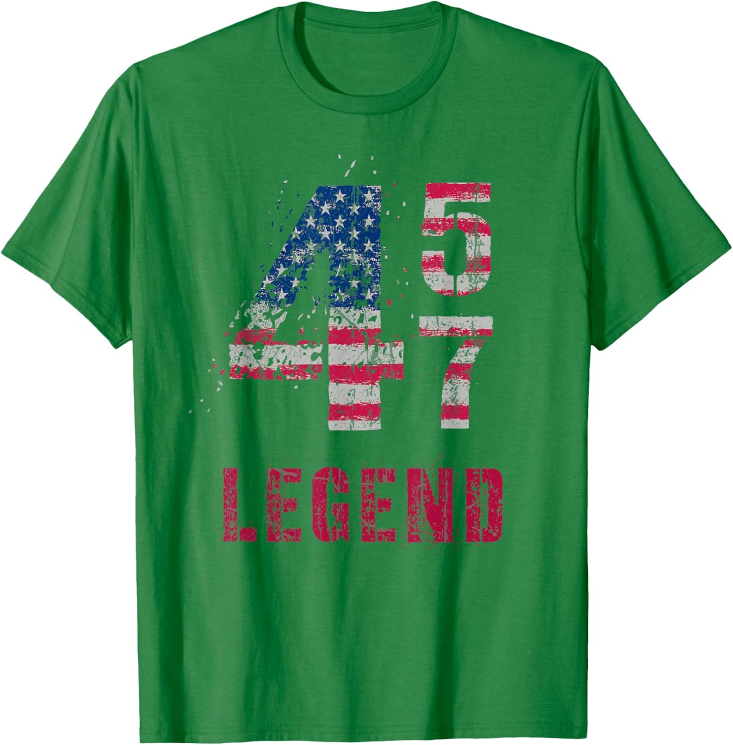 Vintage 46 47 LEGEND TRUMP 2024 Keep America Great Save T-Shirt - T-Shirt | Irish Green