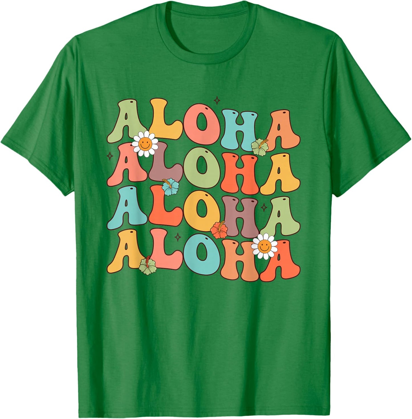 Aloha Shirt Hawaiian Flower Hawaii Vacation Women Men Kids T-Shirt - T-Shirt | Irish Green