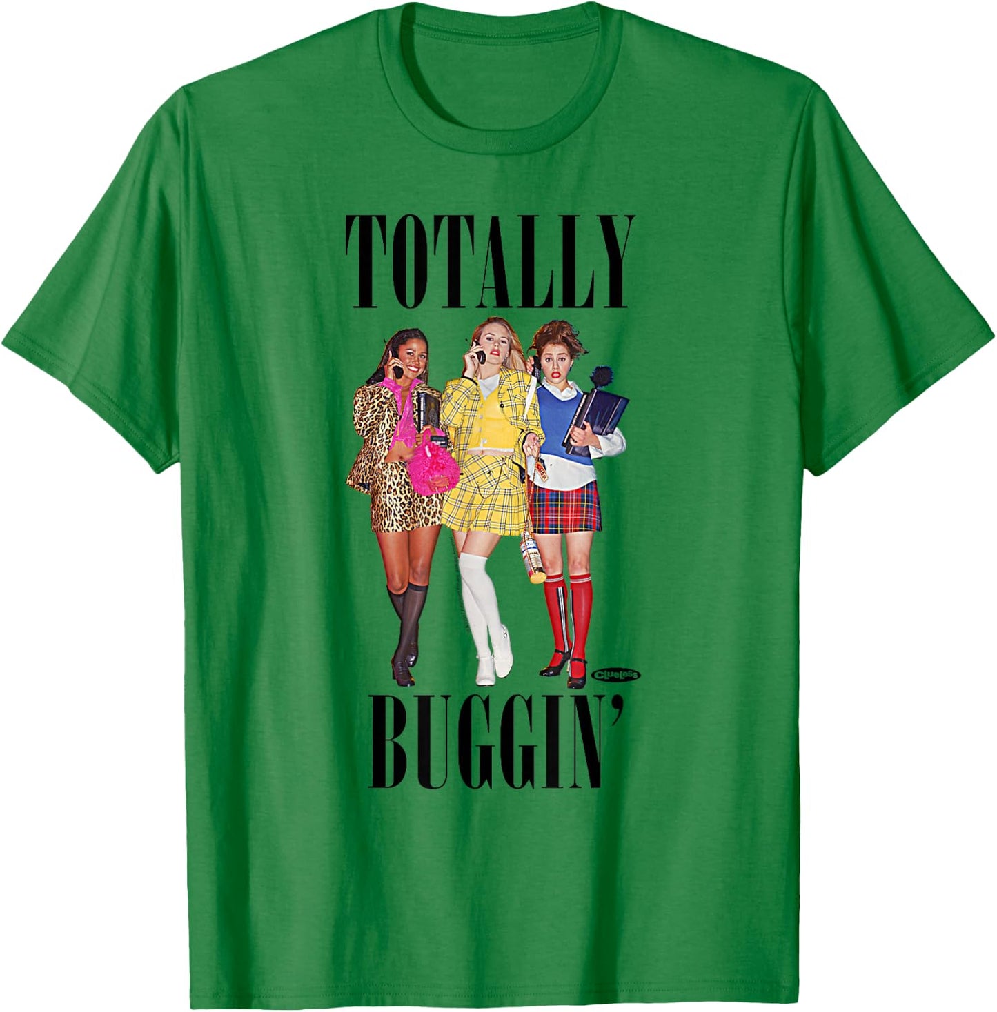 Clueless Totally Buggin' Trio Small T-Shirt - T-Shirt | Irish Green