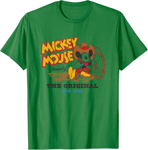 Disney Mickey And Friends Mickey Mouse The Original Retro T-Shirt - T-Shirt | Irish Green