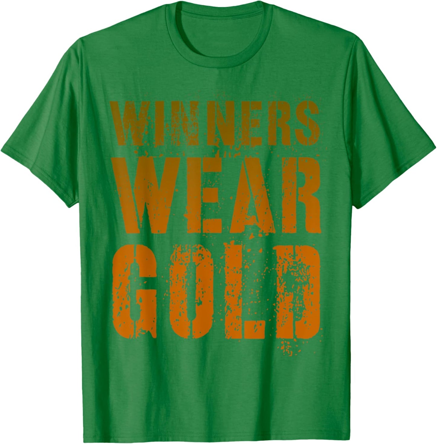 Vintage WINNERS WEAR GOLD Cheer Summer Camp War Game Team T-Shirt - T-Shirt | Irish Green