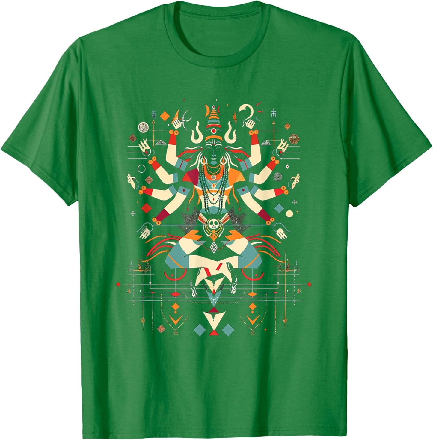 Shiva spiritual hindu god tandava dance yoga meditation T-Shirt - T-Shirt | Irish Green