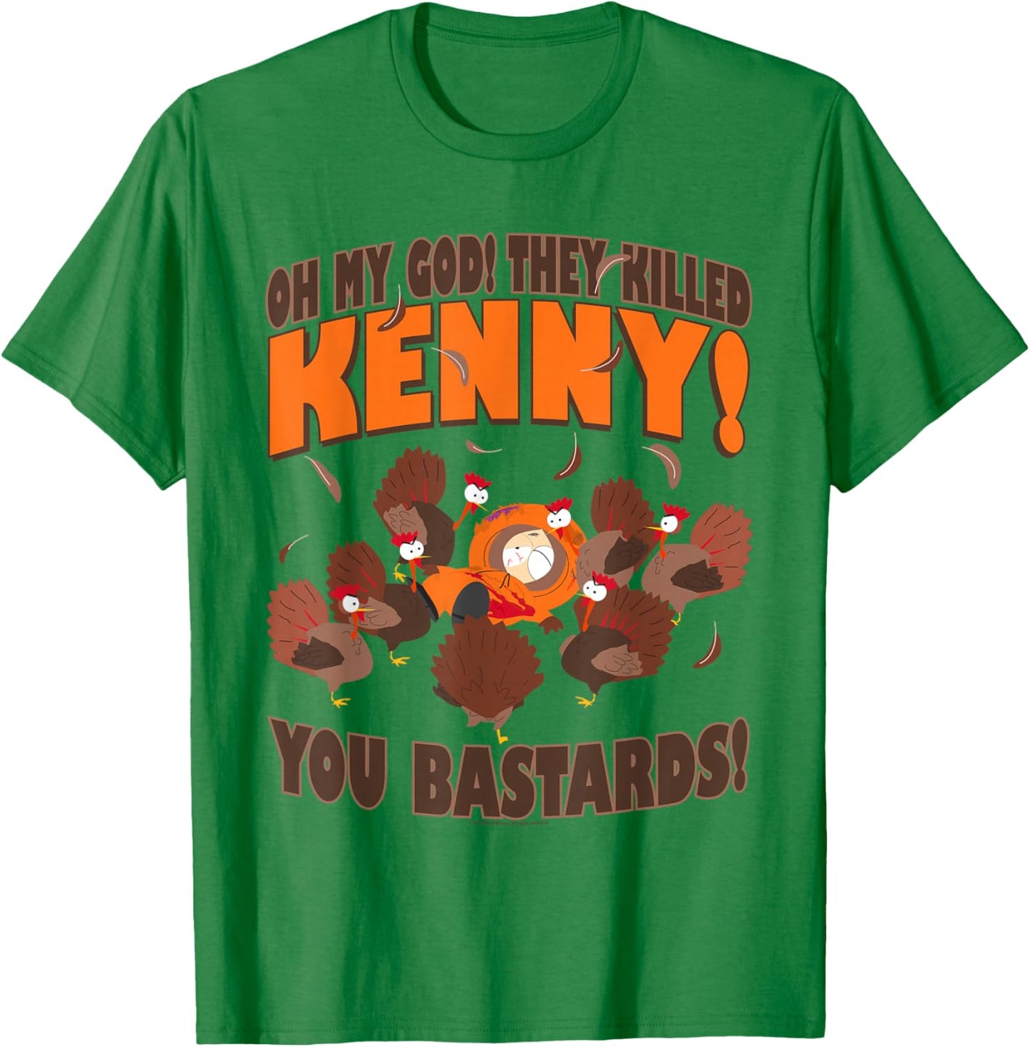 South Park You Killed Kenny Thanksgiving T-Shirt - T-Shirt | Irish Green