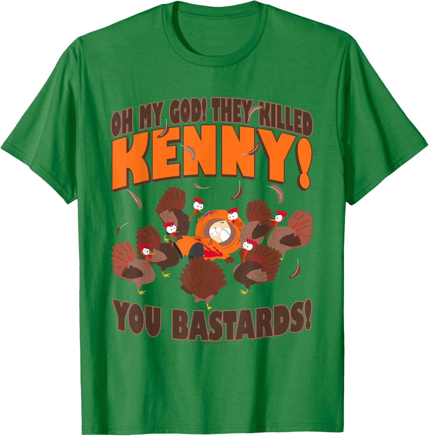South Park You Killed Kenny Thanksgiving T-Shirt - T-Shirt | Irish Green