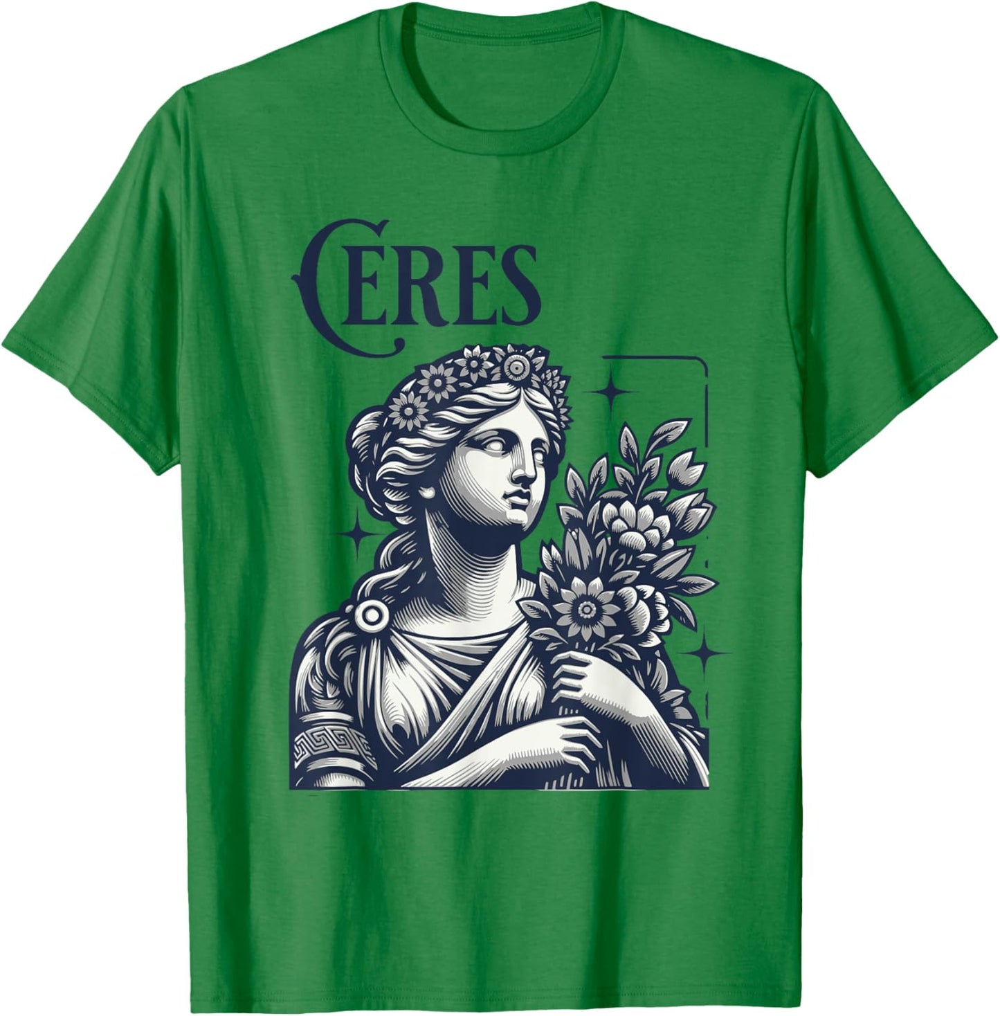 Ceres Roman Goddess T-Shirt - T-Shirt | Irish Green