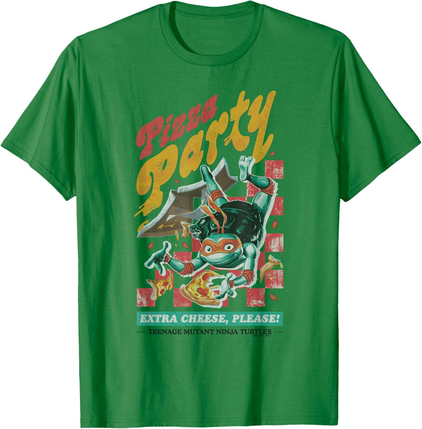 Teenage Mutant Ninja Turtles: Mutant Mayhem Mikey Pizza T-Shirt - T-Shirt | Irish Green