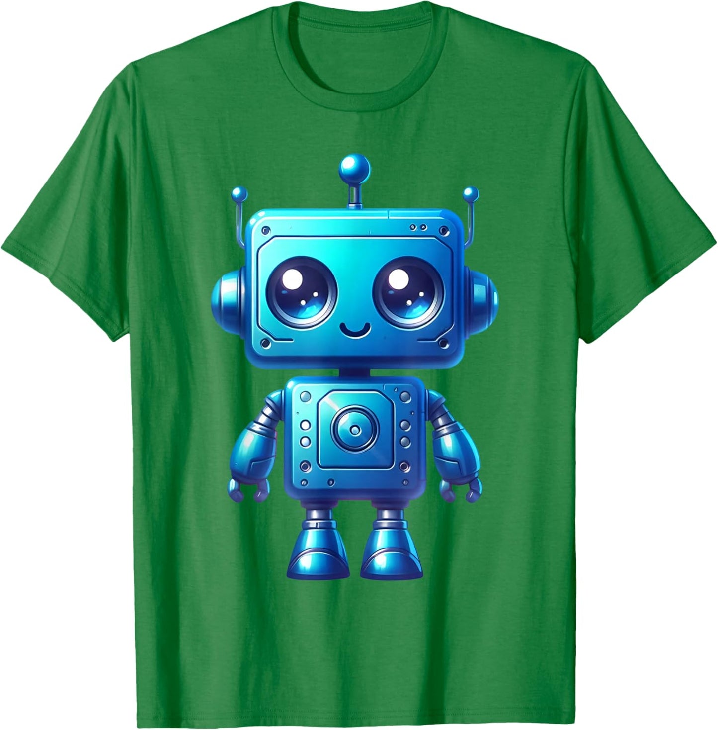 Funny Bleu Robot Robotic Kids Boy Costume T-Shirt - T-Shirt | Irish Green