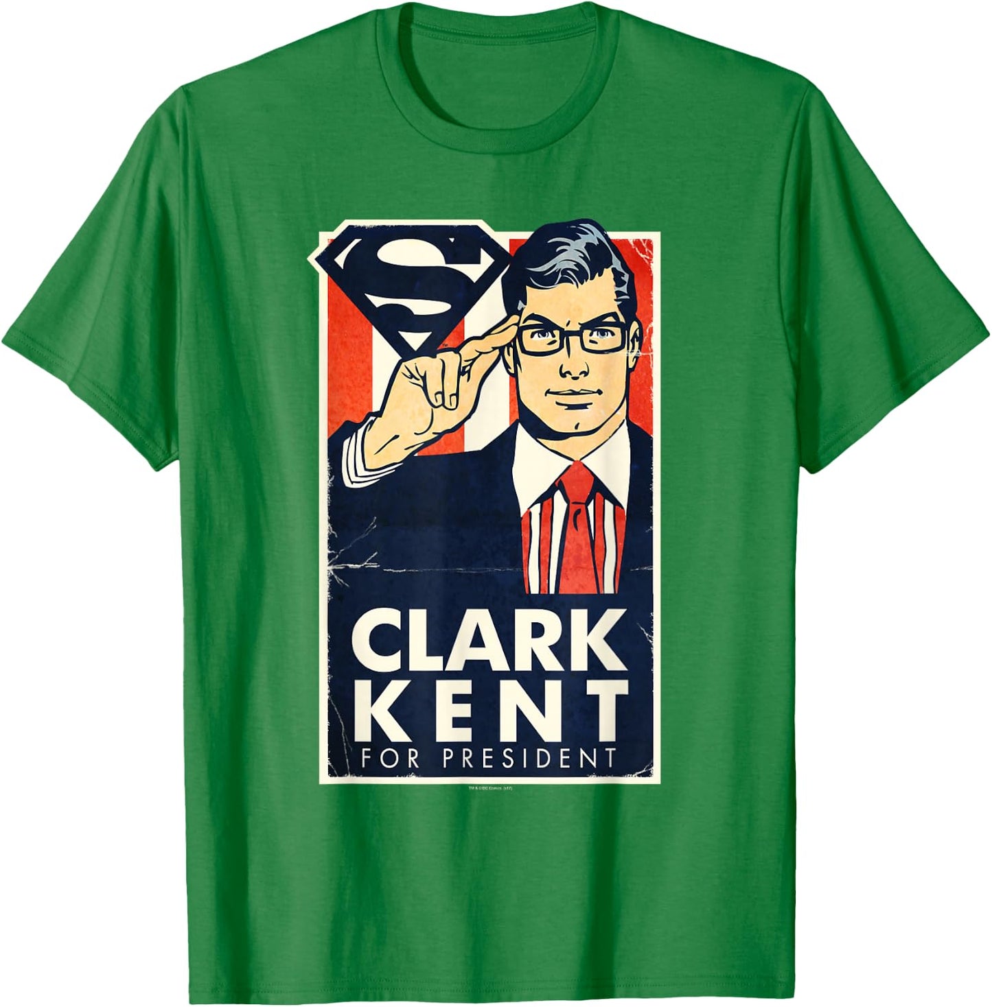 Superman Kent for President T Shirt T-Shirt - T-Shirt | Irish Green