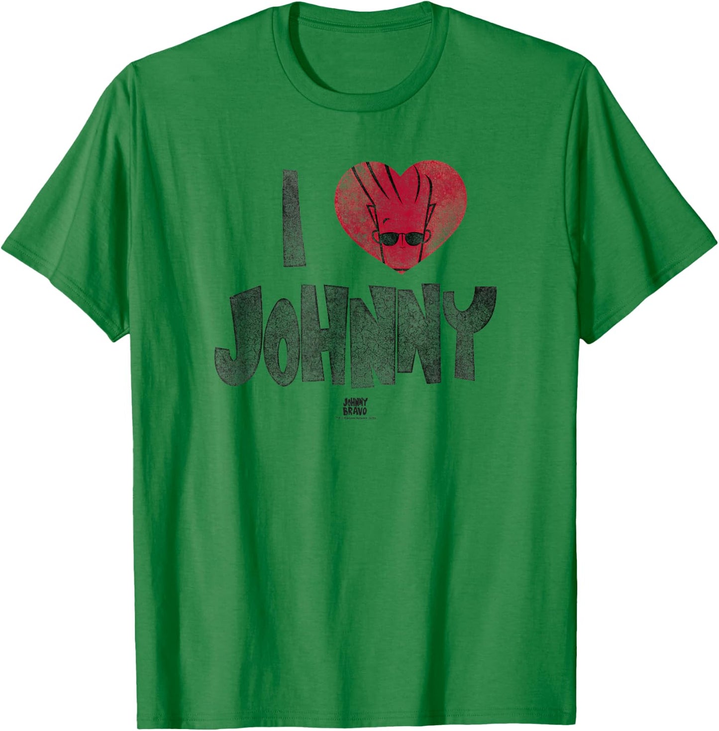 Johnny Bravo I Heart Johnny T-Shirt - T-Shirt | Irish Green