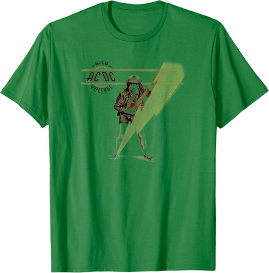 AC/DC - High Voltage Angus T-Shirt - T-Shirt | Irish Green