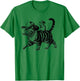 Cowboy Cat Kitten Rat Vintage Retro T-Shirt - T-Shirt | Irish Green