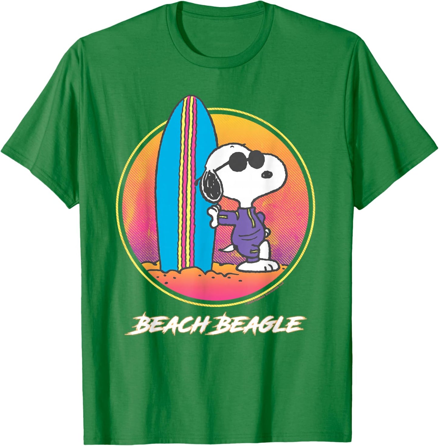 Peanuts Snoopy Aloha Disco Beach, Sommerspaß, Surfsport T-Shirt - T-Shirt | Irish Green