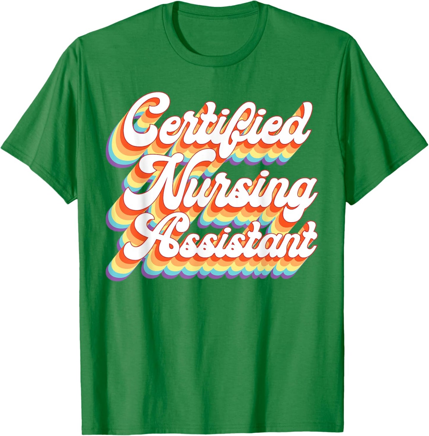 CNA Nurse Certified Nursing Assistant Retro Vintage T-Shirt - T-Shirt | Irish Green