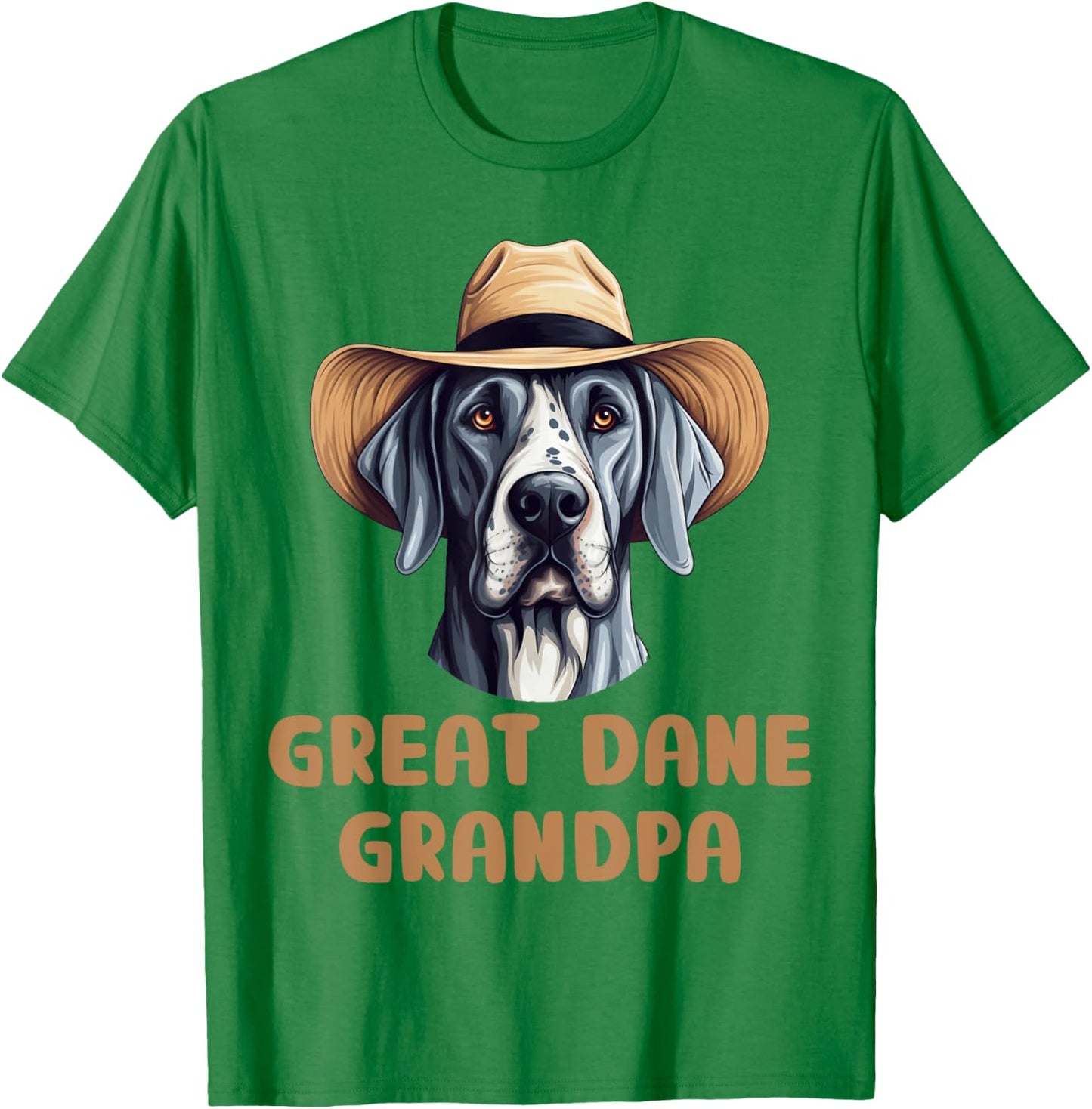 Great Dane Grandpa Dog Lovers Gift Funny Great Dane Owner Women Girls Kids T-Shirt - T-Shirt | Irish Green