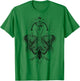 Floral Moth Butterfly Flower Celestial Geometry T-Shirt - T-Shirt | Irish Green