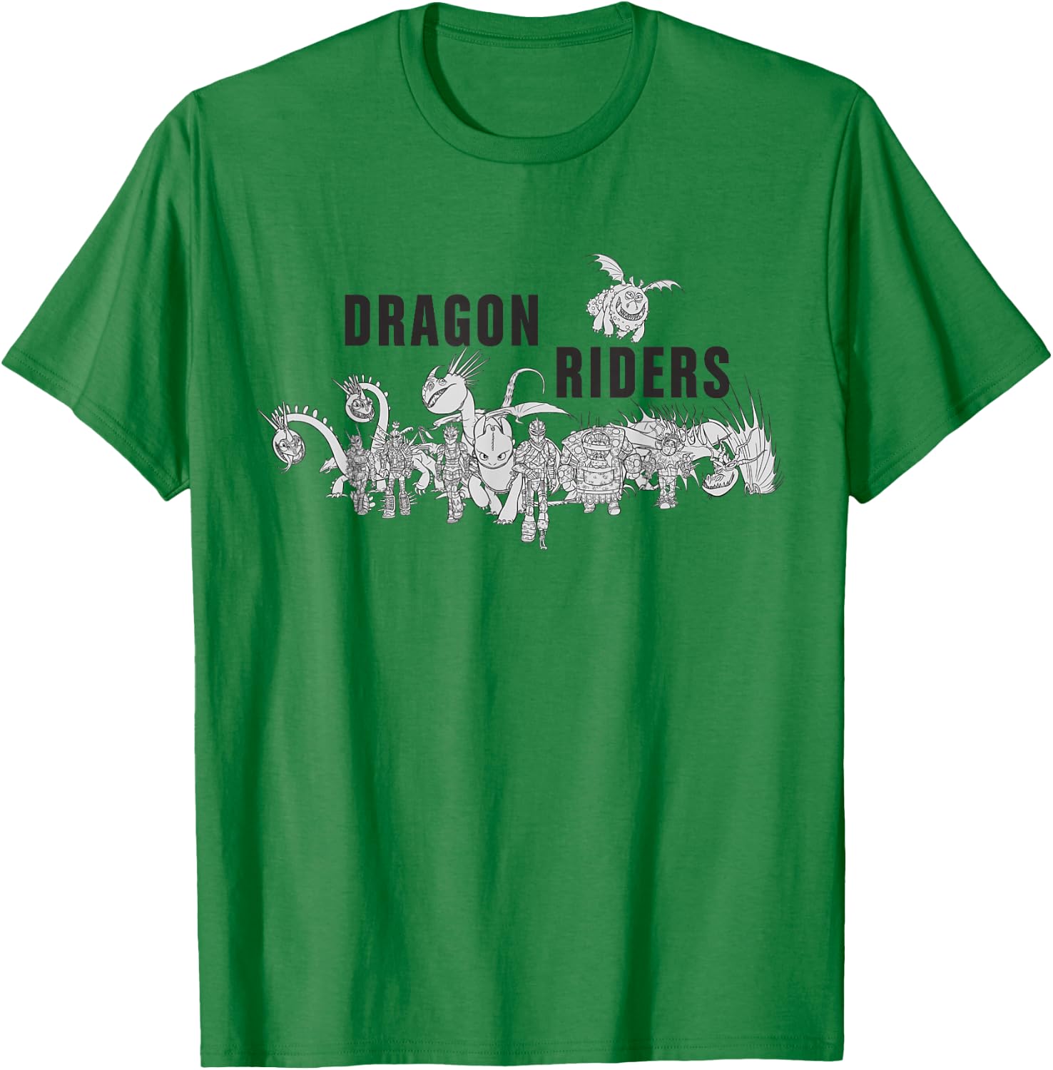 How to Train Your Dragon 3 Dragon Riders T-Shirt - T-Shirt | Irish Green