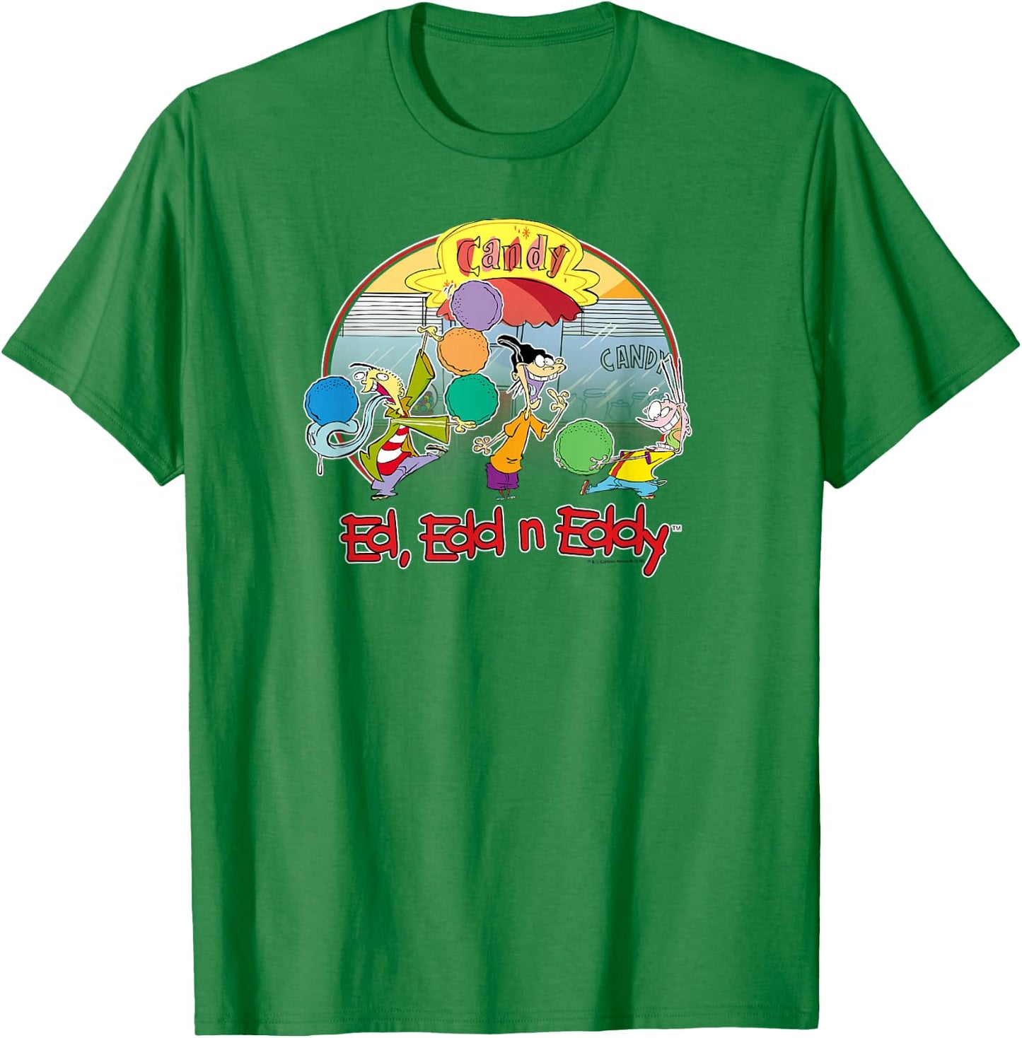 Ed, Edd n Eddy Candy Jawbreakers T-Shirt - T-Shirt | Irish Green