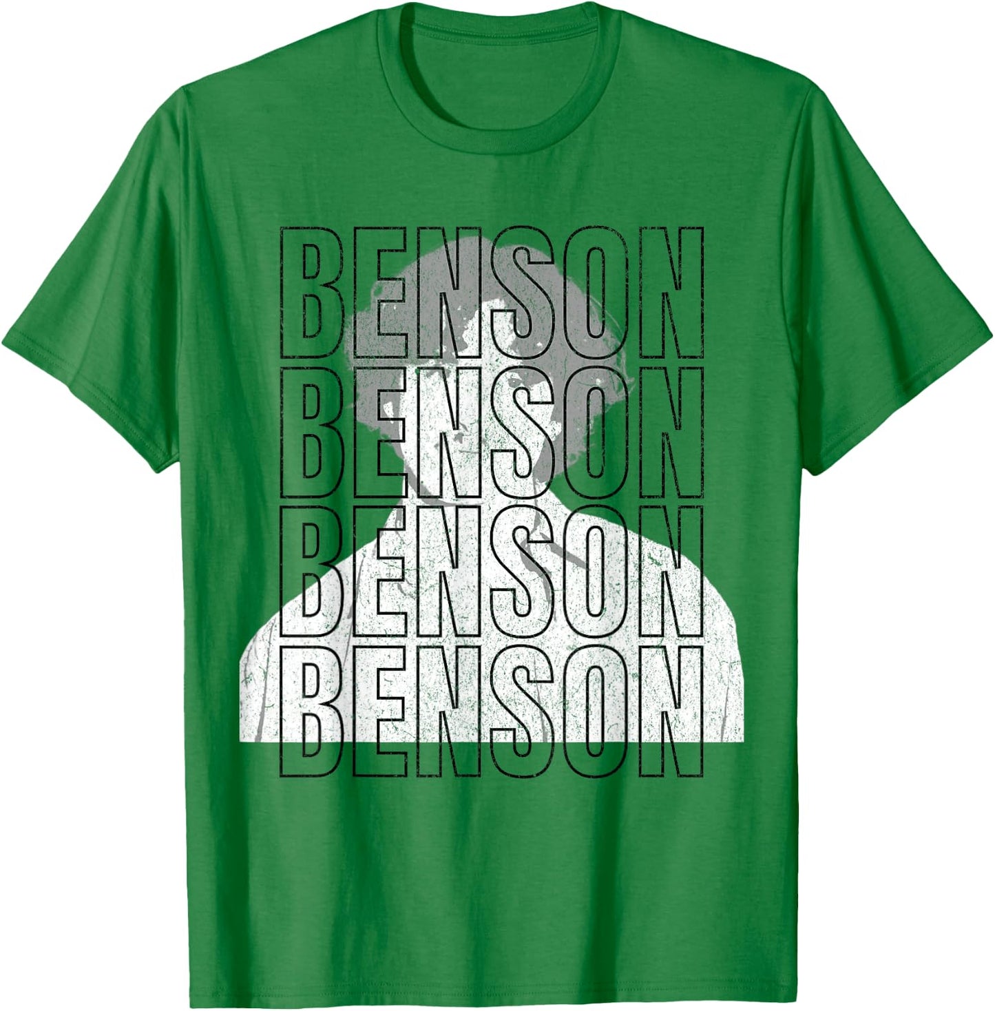Benson First Name T With Glasses Personalized Vintage T-Shirt - T-Shirt | Irish Green
