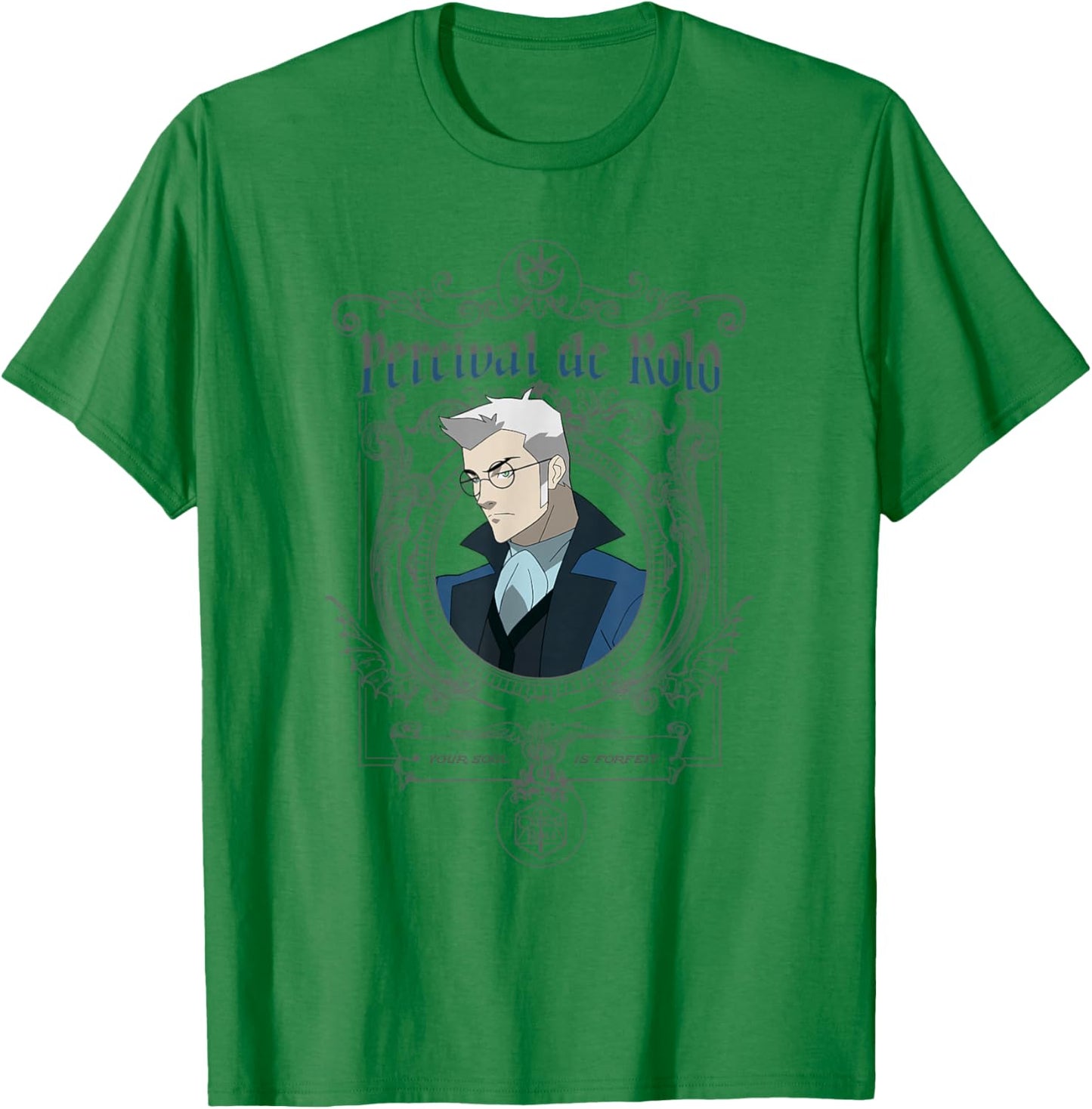 The Legend of Vox Machina Percy Goth Frame T-Shirt - T-Shirt | Irish Green