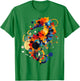 Seahorse Abstract Animal Geometric Art Seahorse T-Shirt - T-Shirt | Irish Green