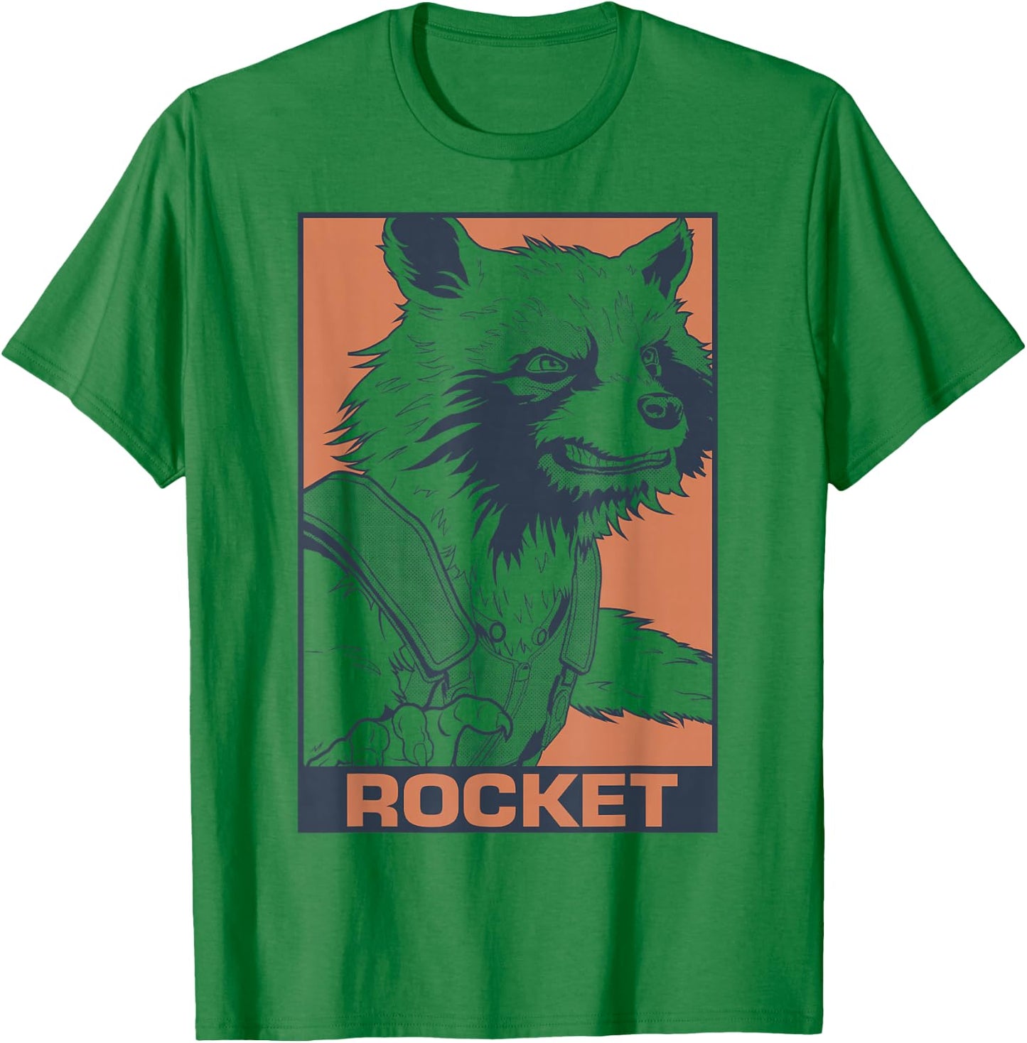 Marvel Avengers Endgame Rocket Pop Art Graphic T-Shirt - T-Shirt | Irish Green