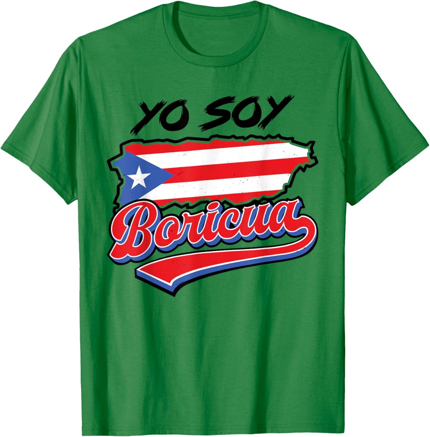 Yo Soy Boricua Puerto Rico Flag Puerto Rican Women Hispanic T-Shirt - T-Shirt | Irish Green