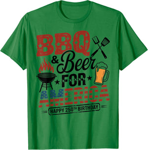 Fourth Of July Barbecue Grilling America T-Shirt - T-Shirt | Irish Green
