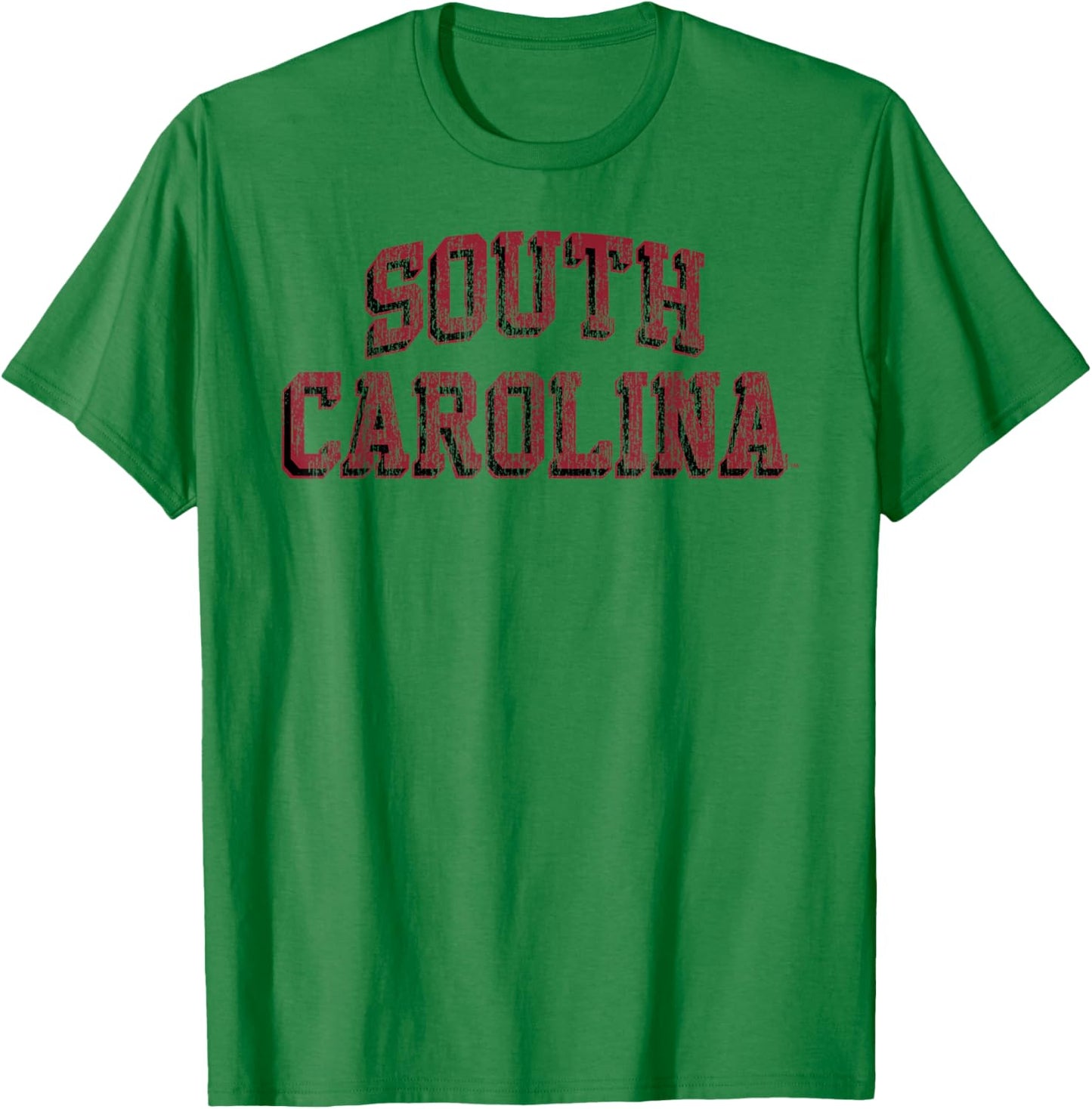 South Carolina Gamecocks Retro Arch Logo Officially Licensed T-Shirt - T-Shirt | Irish Green