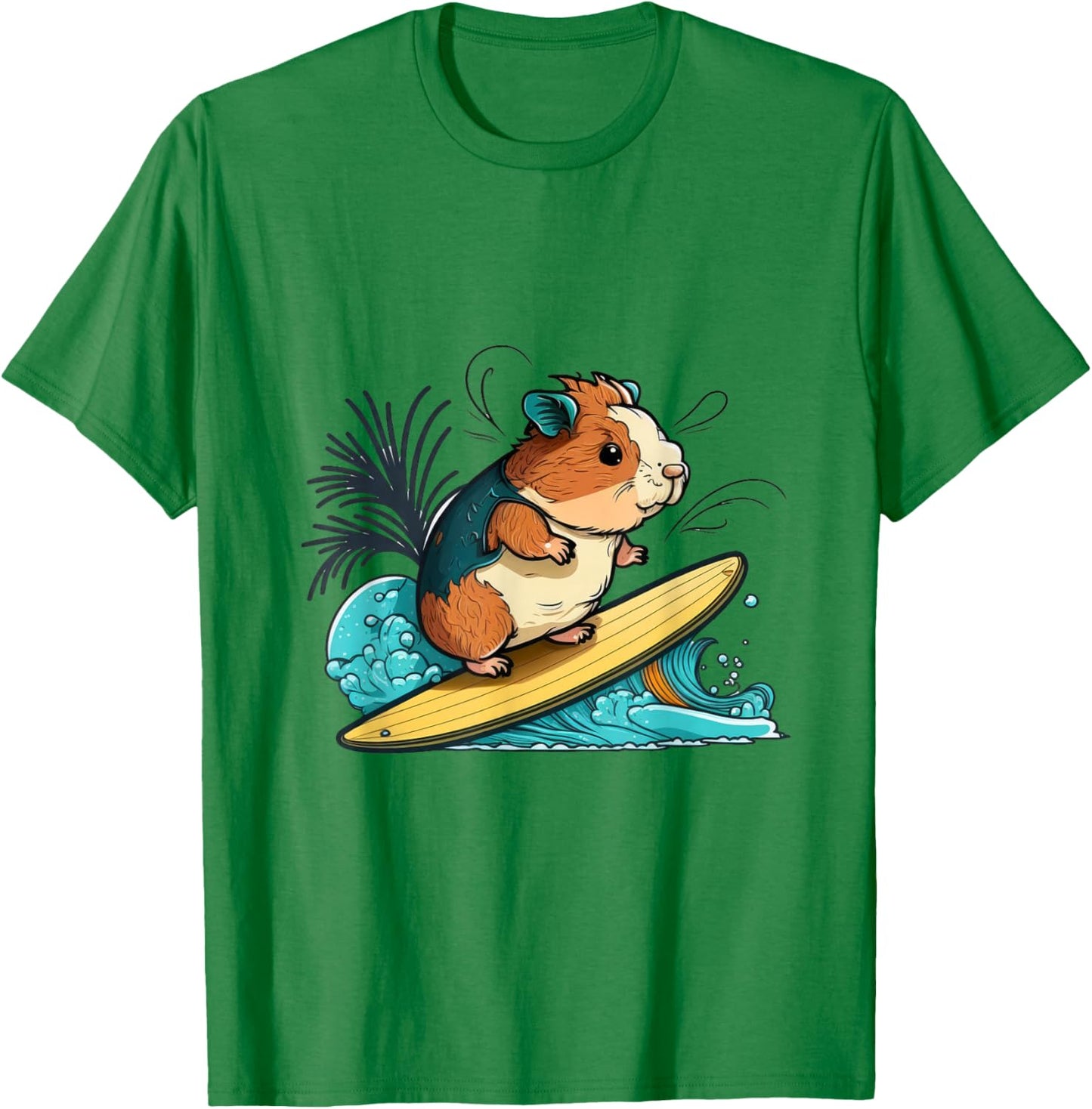 Guinea Pig Surf T-Shirt - T-Shirt | Irish Green