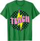 Teach Pencil Lightning Bolt Retro Back To School for Teacher T-Shirt - T-Shirt | Irish Green