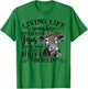 Living Between Jesus Take The Wheel And I Wish A Heifer T-Shirt - T-Shirt | Irish Green