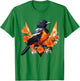 Oriole Geometric Patten Art,Cute Oriole Lover T-Shirt - T-Shirt | Irish Green