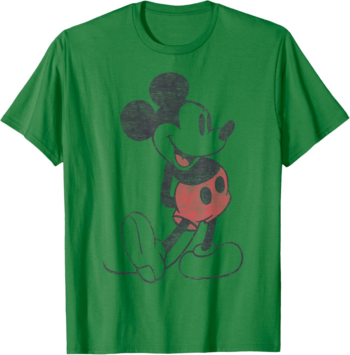 Disney Mickey & Friends Mickey Mouse Vintage Portrait T-Shirt - T-Shirt | Irish Green