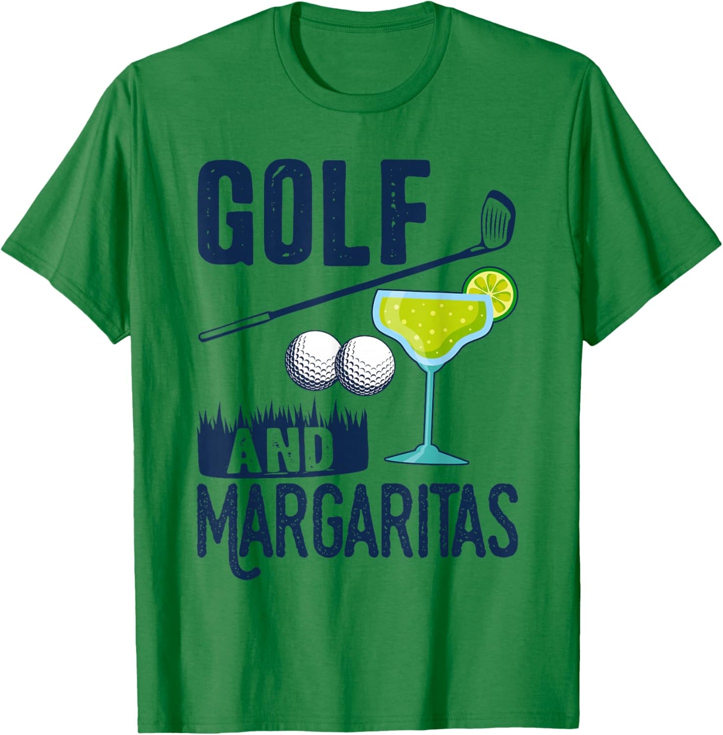 Golf Party Lovers Funny Saying Golf and Margaritas Golfer T-Shirt - T-Shirt | Irish Green