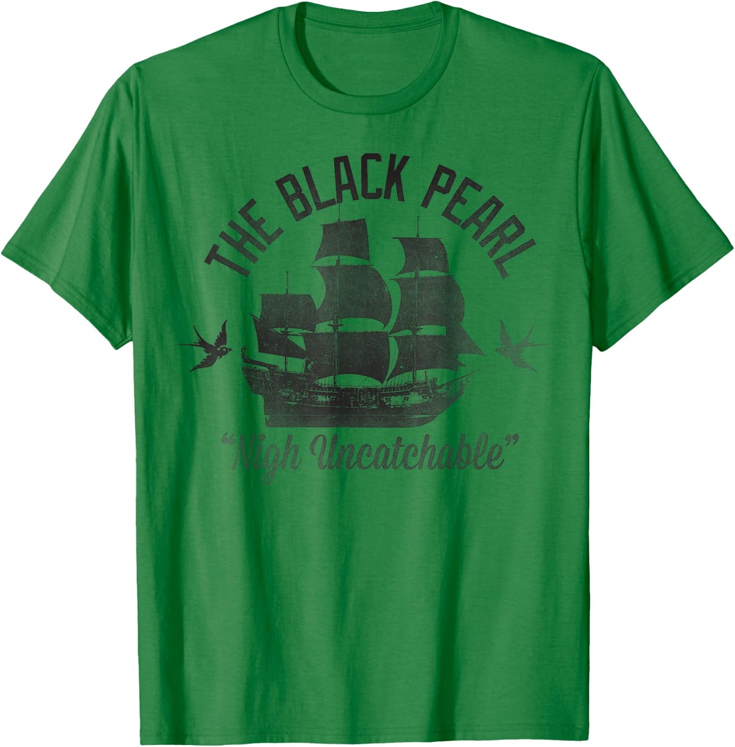 Disney - Pirates of The Caribbean Untouchable Black Pearl T-Shirt - T-Shirt | Irish Green