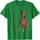 Doberman Shirt Doberman Pinscher Dog Mom Dad Love Pet Puppy T-Shirt - T-Shirt | Irish Green