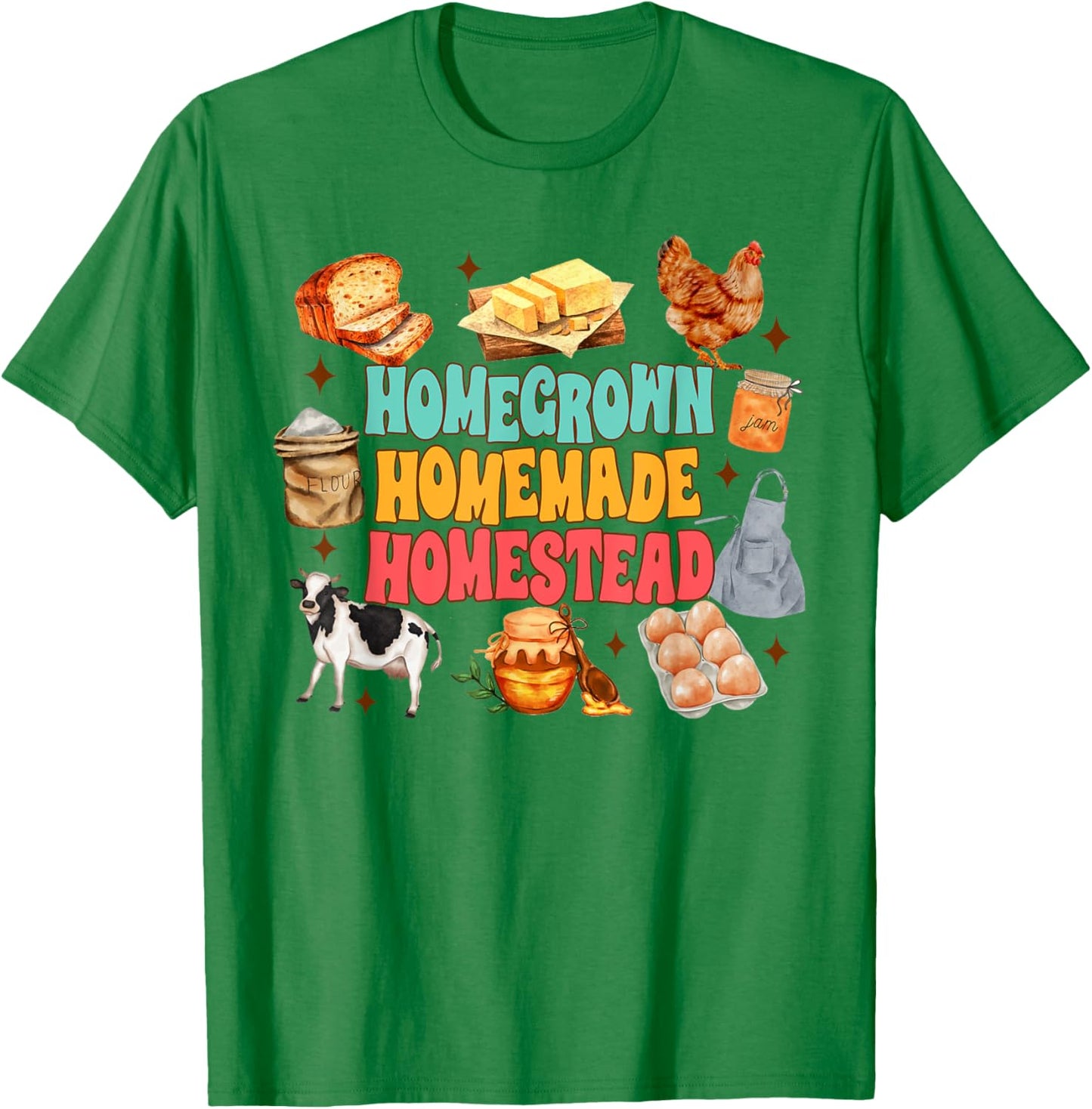 Homesteading Mom Farm Life Homegrown Homemade Homestead T-Shirt - T-Shirt | Irish Green