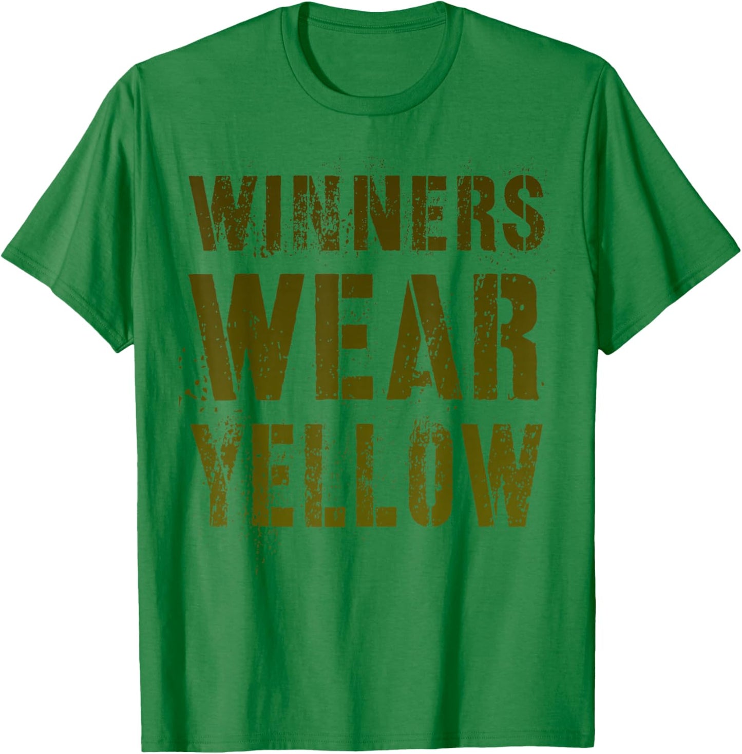 Vintage WINNERS WEAR YELLOW War Game Summer Camp Team Match T-Shirt - T-Shirt | Irish Green