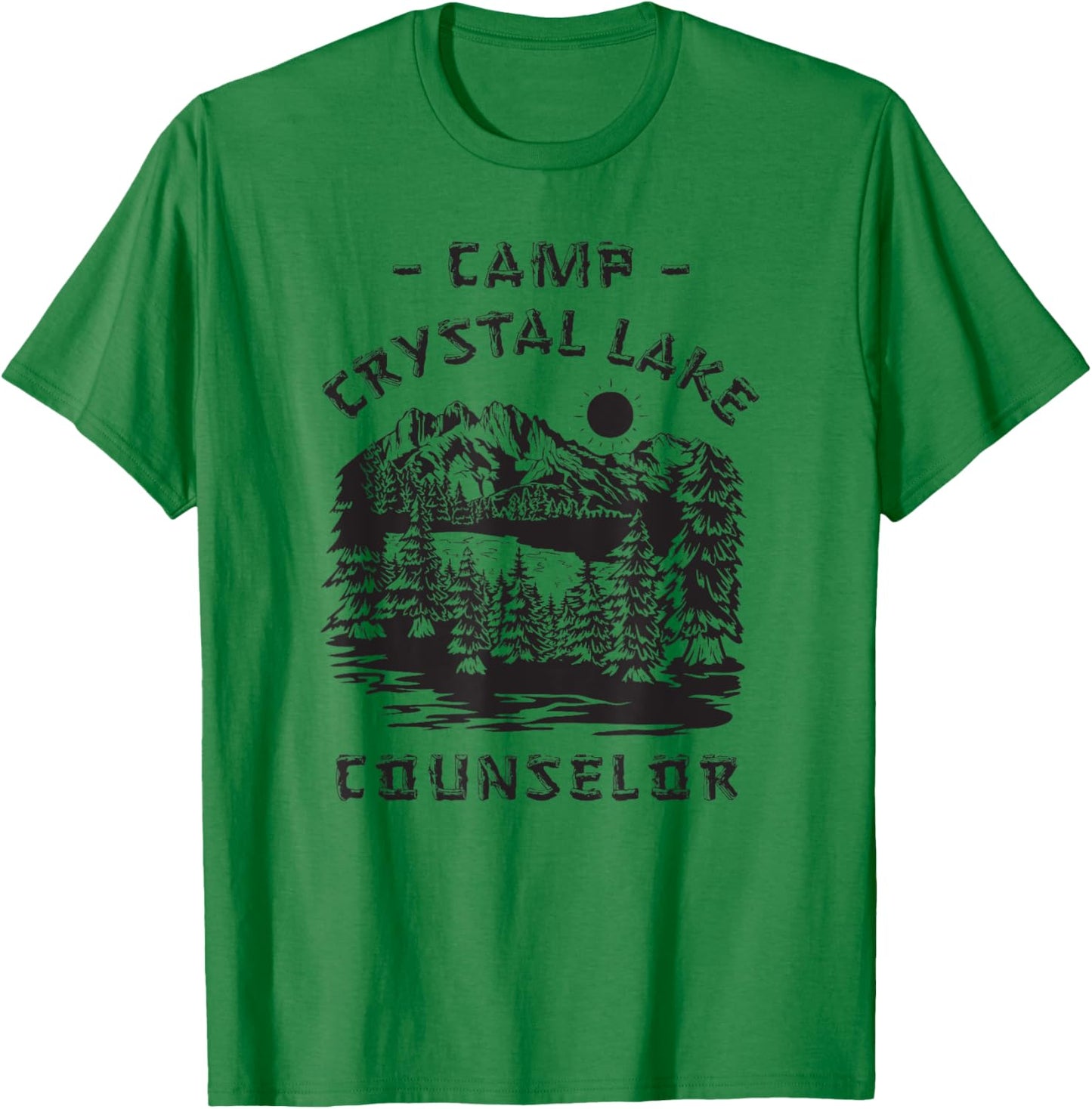 Summer Crystal Camp Halloween Retro 1980 Clear Lake Friday T-Shirt - T-Shirt | Irish Green