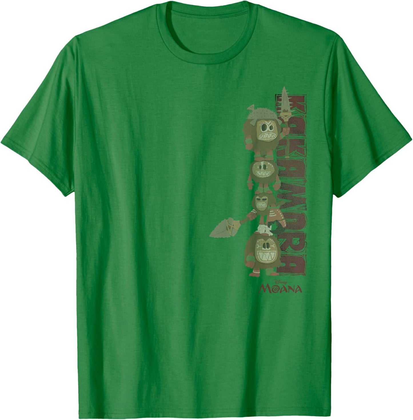 Disney Moana Kakamora Pirates Fear Us Left Big Chest Poster T-Shirt - T-Shirt | Irish Green